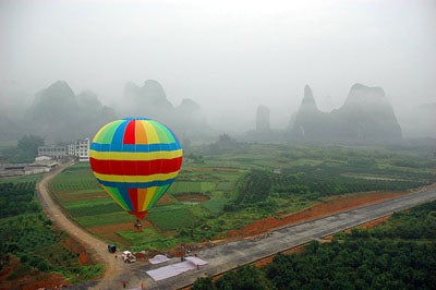 Yangshuo montgolfi&egrave;re