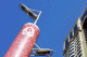 Giant Olympic torches like street lamps
