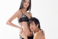 Patina Lin and Peter Ho pose for Bench Body underwear promotional ads