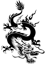 Chinese Dragon Calligraphy