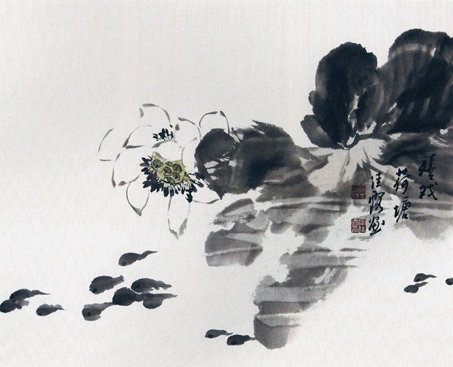 Tadpoles Chinese painting